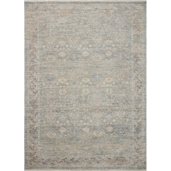 Angela Rose x Loloi Blake Sky / Beige 18" x 18" Sample Rug