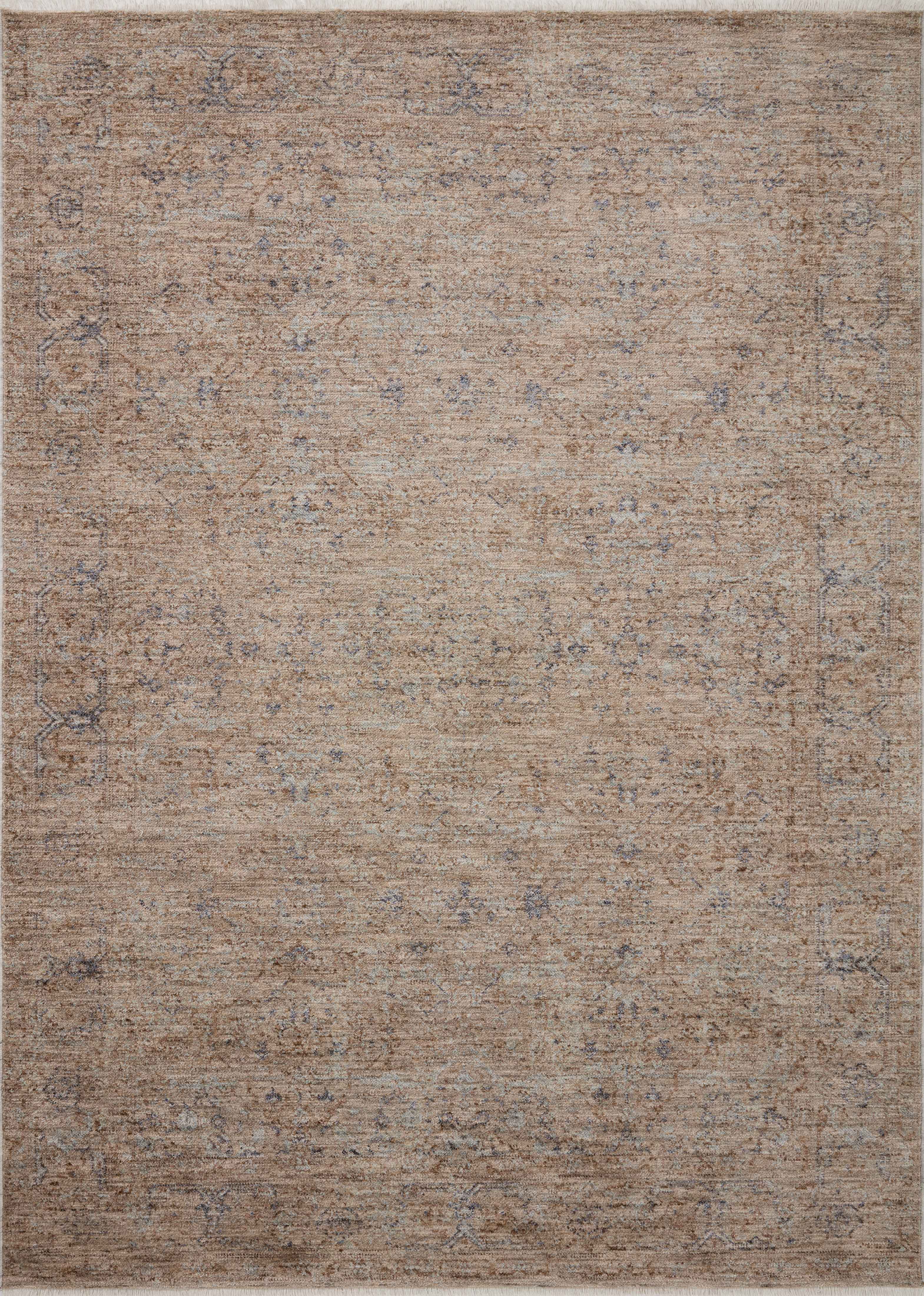 Angela Rose x Loloi Blake Taupe / Blue 2'-7" x 10'-0" Runner Rug