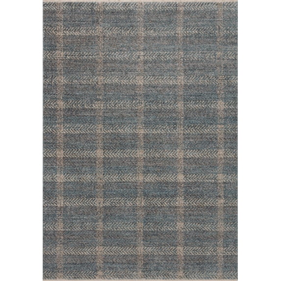 Angela Rose x Loloi Ember Blue / Beige 18" x 18" Sample Rug