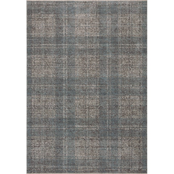 Angela Rose x Loloi Ember Denim / Charcoal 18" x 18" Sample Rug