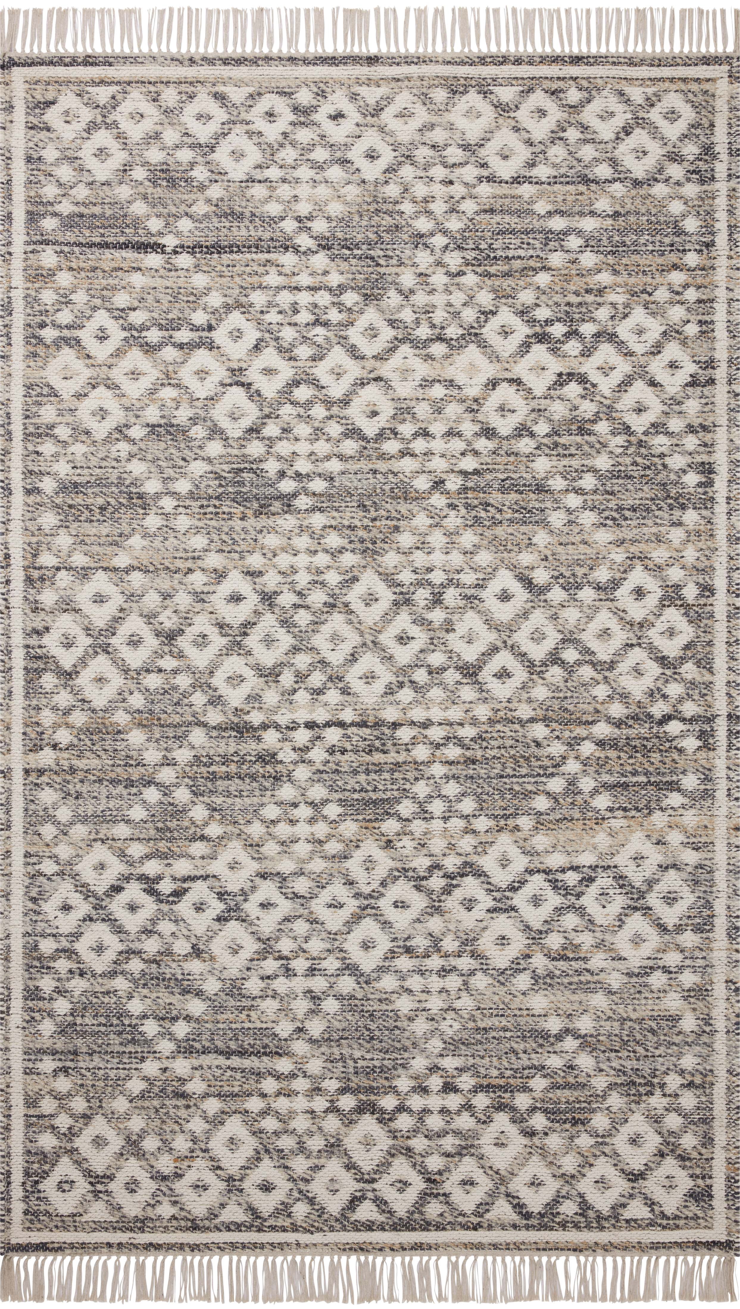 Angela Rose x Loloi Rivers Denim / Ivory 3'-6" x 5'-6" Accent Rug