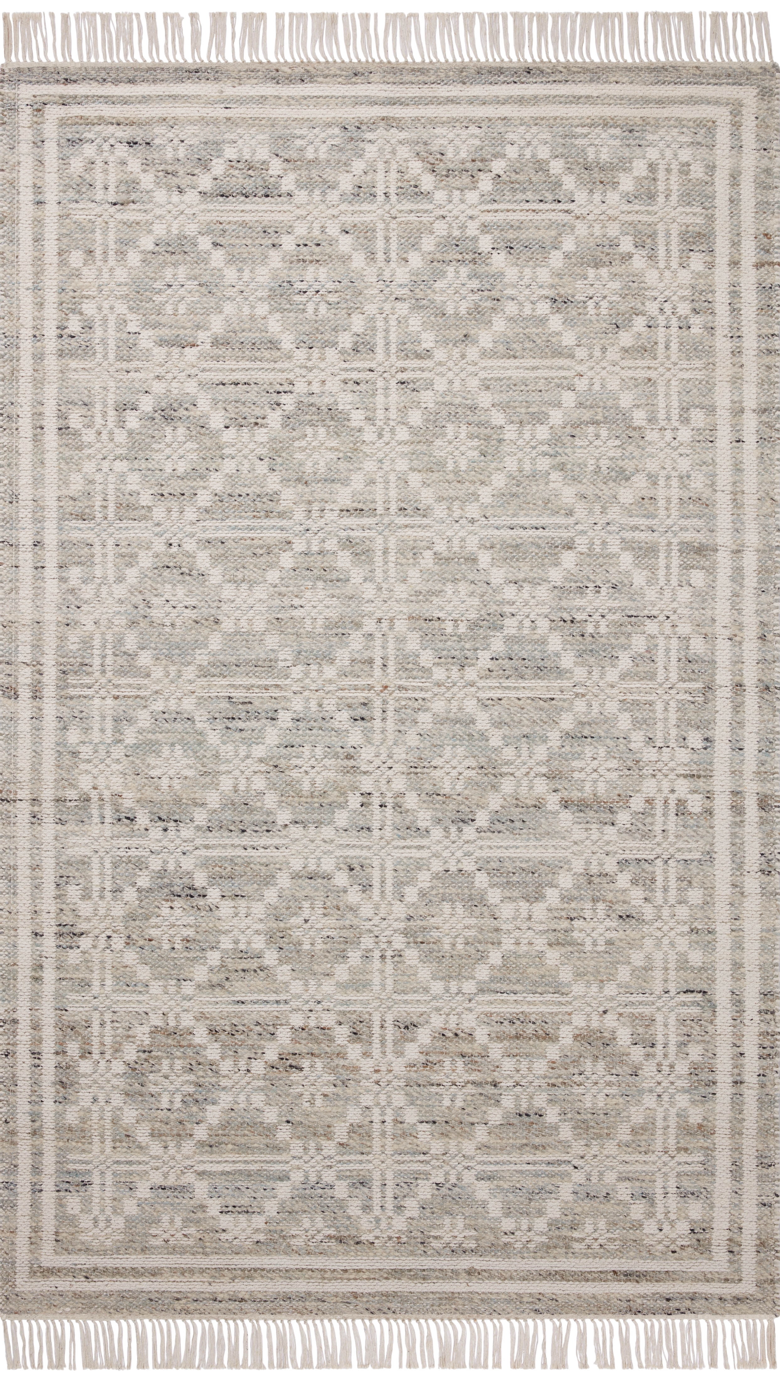 Angela Rose x Loloi Rivers Lagoon / Ivory 18" x 18" Sample Rug
