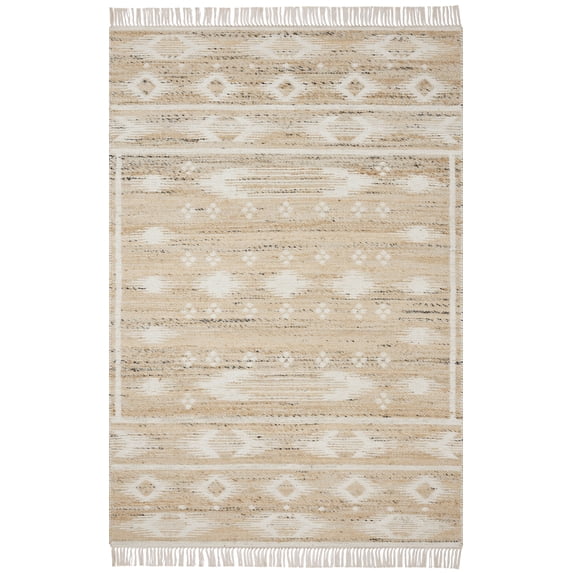 Angela Rose x Loloi Rivers Natural / Ivory 7'-9" x 9'-9" Area Rug