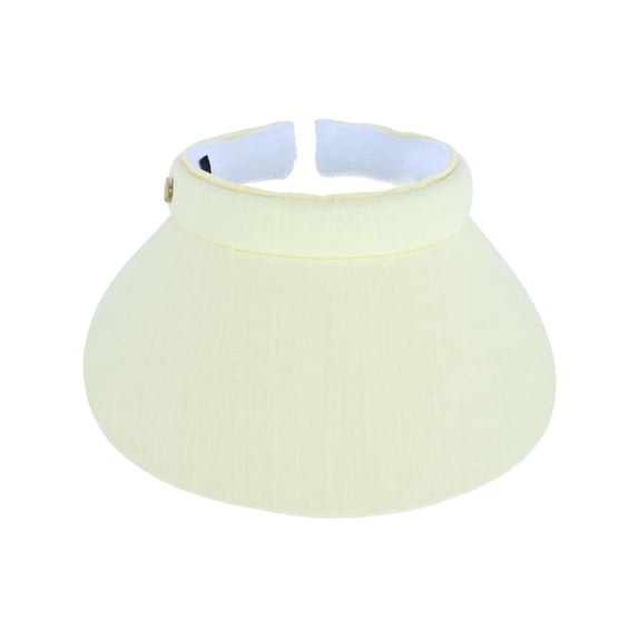 Angela & William Solid Cotton Clip Visor (Women)