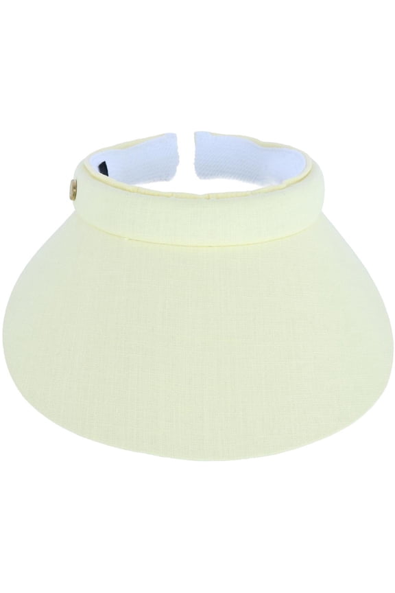 Solid Cotton Clip Visor (Women)