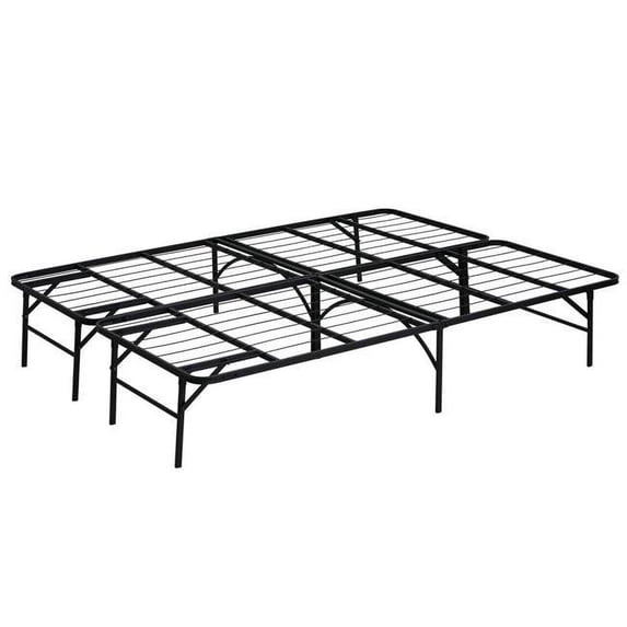 Angeland Mattress Foundation Platform Metal Bed Frame - Queen