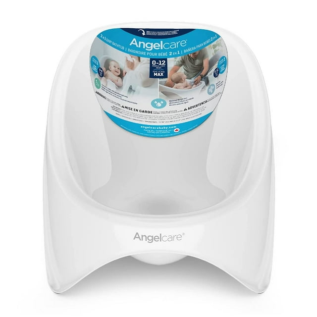 Angelcare Rigid Baby Bath Tub, White, Unisex