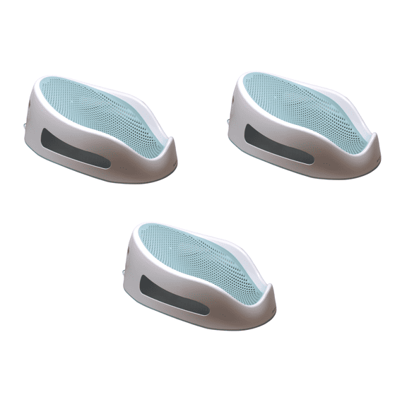 Angelcare Soft Touch Baby Bath Support for Newborns, Aqua - Ergonomic Infant Bath Seat with Hygienic Quick-Dry Mesh, for Bathtub, 0-6 Months, 20 lbs 3 Pack
