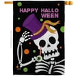 thumbnail image 1 of Angeleno Heritage  28 x 40 in. Happy Halloween House Flag with Fall Double-Sided Decorative Vertical Flags Decoration Banner Garden Yard Gift, 1 of 1