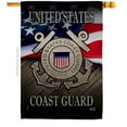 thumbnail image 1 of Angeleno Heritage  28 x 40 in. US Coast Guard House Flag with Armed Forces Double-Sided Decorative Vertical Flags Decoration Banner Garden Yard Gift, 1 of 1