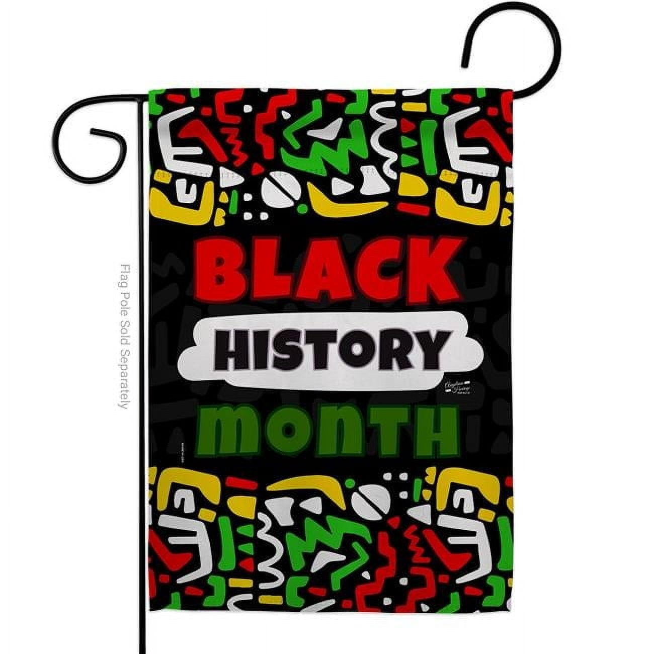 Angeleno Heritage G130311-BO 13 x 18.5 in. Celebrate Black History Lives Matter Double-Sided Decorative Vertical Garden Flags - House Decoration Banner Yard Gift