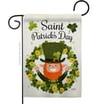 thumbnail image 1 of Angeleno Heritage  St Patrick Wreath Springtime Double-Sided Decorative Garden Flag, Multi Color, 1 of 1