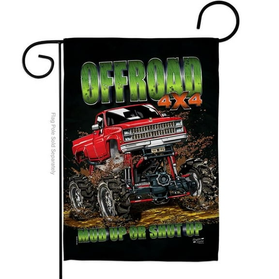 Angeleno Heritage G130408-P3 Offroad Interests Vehicle 13 x 18.5. in. Double-Sided Decorative Vertical House Garden Flag for Decoration Banner Yard Gift