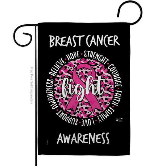 Angeleno Heritage G130415-BO 13 x 18.5 in. Pink Fight Garden Flag