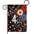 thumbnail image 1 of Angeleno Heritage G135203-BO 13 x 18.5 in. 4th July American Fourth of Vertical Garden Flag with Double-Sided House Decoration Banner Yard Gift, 1 of 1