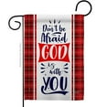 thumbnail image 1 of Angeleno Heritage G135276-BO God with you Religious Bible Verses Double-Sided Decorative Garden Flag, Multi Color, 1 of 1