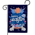 thumbnail image 1 of Angeleno Heritage G135365-BO Happy Easter Bunny Springtime Double-Sided Decorative Garden Flag, Multi Color, 1 of 1