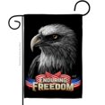 thumbnail image 1 of Angeleno Heritage G135372-BO 13 x 18.5 in. Enduring Freedom American Star & Stripes Vertical Garden Flag with Double-Sided House Decoration Banner Yard Gift, 1 of 1