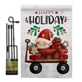 thumbnail image 1 of Angeleno Heritage GS130305-BO 13 x 18.5 in. Winter Gnome Wagon Garden Flag Set for Wintertime Christmas Double-Sided Decorative Vertical Flags & House Decoration Banner Yard Gift, 1 of 1