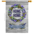 thumbnail image 1 of Angeleno Heritage H137014-BO 28 x 40 in. Blooming Home Sweet Life Double-Sided Decorative Vertical House Flags - Decoration Banner Garden Yard Gift, 1 of 1