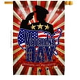 thumbnail image 1 of Angeleno Heritage H137160-BO 28 x 40 in. Honoring Veterans Day House Flag with Armed Forces Service Double-Sided Decorative Vertical Flags Decoration Banner Garden Yard Gift, 1 of 1