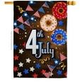 thumbnail image 1 of Angeleno Heritage H137203-BO 28 x 40 in. 4th July American Fourth of Vertical House Flag with Double-Sided Decorative Banner Garden Yard Gift, 1 of 1