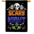 thumbnail image 1 of Angeleno Heritage H137296-BO 28 x 40 in. Scary Night House Flag with Fall Halloween Double-Sided Decorative Vertical Flags Decoration Banner Garden Yard Gift, 1 of 1
