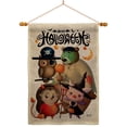 thumbnail image 1 of Angeleno Heritage HS130413-DB-03 Halloween Friends Falltime 28 x 40 in. Double-Sided Decorative Horizontal Flags for Decoration Banner Garden Yard Gift, 1 of 1