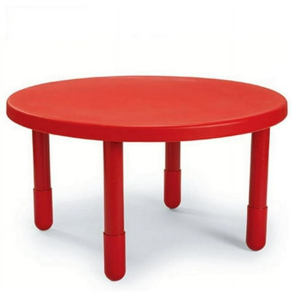Angeles AB710PR14 36 in. dia. Round Value Kids Table with 14 in. Legs, Candy Apple Red