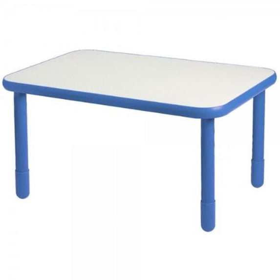 Angeles AB747RPB12 72 x 30 in. Baseline Rectangle Table with 12 in. Legs, Royal Blue