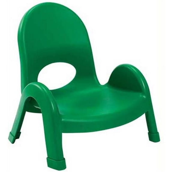 Angeles AB7707PG 7 in. Value Stack Chairs, Shamrock Green