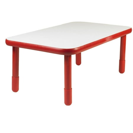 Angeles BaseLine® 48" x 30" Rectangular Table - Candy Apple Red with 20" Legs