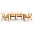 thumbnail image 1 of Angeles Furniture Natural Wood Collection 30 x 48 x 12" Rectangle Toddler Table and Chair Set, 1 of 1