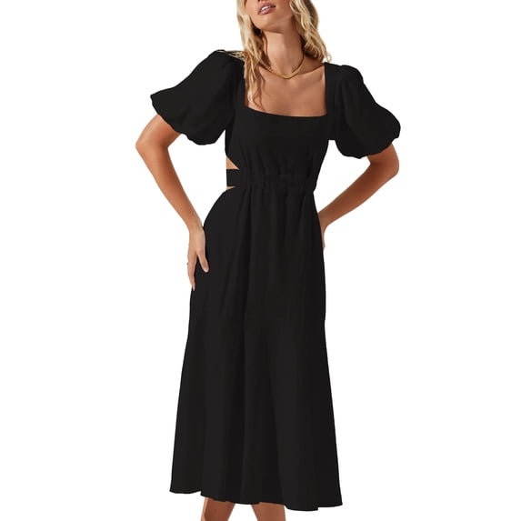 Angeles Midi Dress Black S