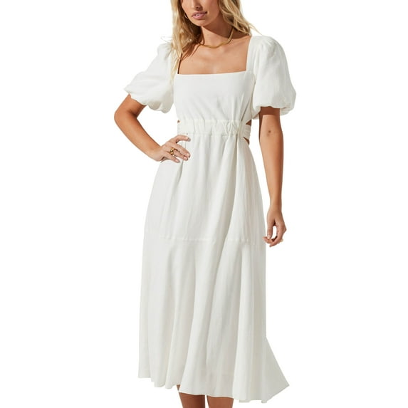 Angeles Midi Dress Off White S