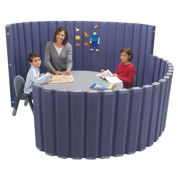 SoundSponge Quiet Dividers 30" x 10' Wall - Slate Blue
