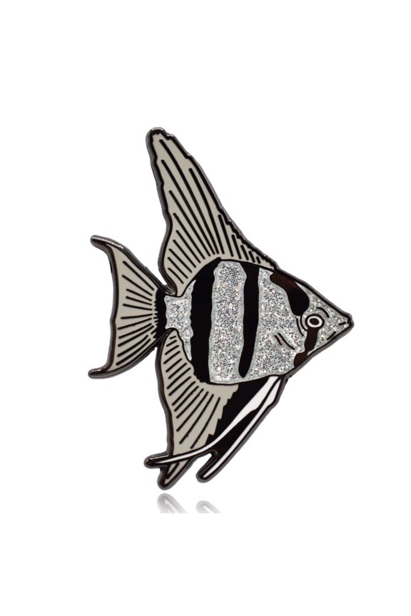 Angelfish Hard Enamel Pin | Clayton Jewelry Labs
