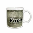 thumbnail image 1 of 3drose, Angelic, Sweet Lovable Self Affirming Lovable Word Art in Green Grunge, 15oz Mug, 1 of 6