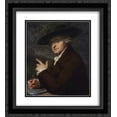 thumbnail image 1 of Angelica Kauffman 2x Matted 20x24 Black Ornate Framed Art Print 'Portrait of artist's husband, the painter Antonio Zucchi', 1 of 2