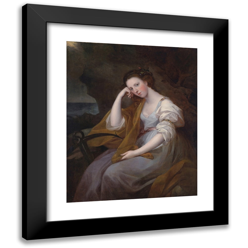 Angelica Kauffmann 20x24 Black Modern Framed Museum Art Print Titled