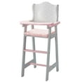 thumbnail image 1 of Angelica   s Precious Polka Dots Baby Doll Highchair for 16  -18   Dolls, Gray/Pink, 1 of 12