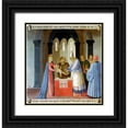 thumbnail image 1 of Angelico, Fra 20x21 Black Ornate Wood Framed with Double Matting Museum Art Print Titled - Story of The Life of Museumist Circumcision of Jesus, 1 of 4