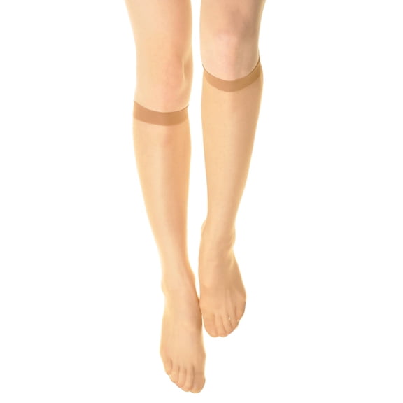 Angelina 15D Sheer Nylon Knee-High Socks (6-Pack)