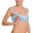 thumbnail image 1 of Angelina 3-Pack Soft Cup Nursing Bras with Lace Trim, 1 of 5