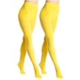thumbnail image 1 of Angelina Brushed Interior Thermal Tights (2 Yellow), 1 of 1