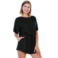thumbnail image 1 of Angelina Brushed Microfiber Short Sleeves Romper, 1 of 4