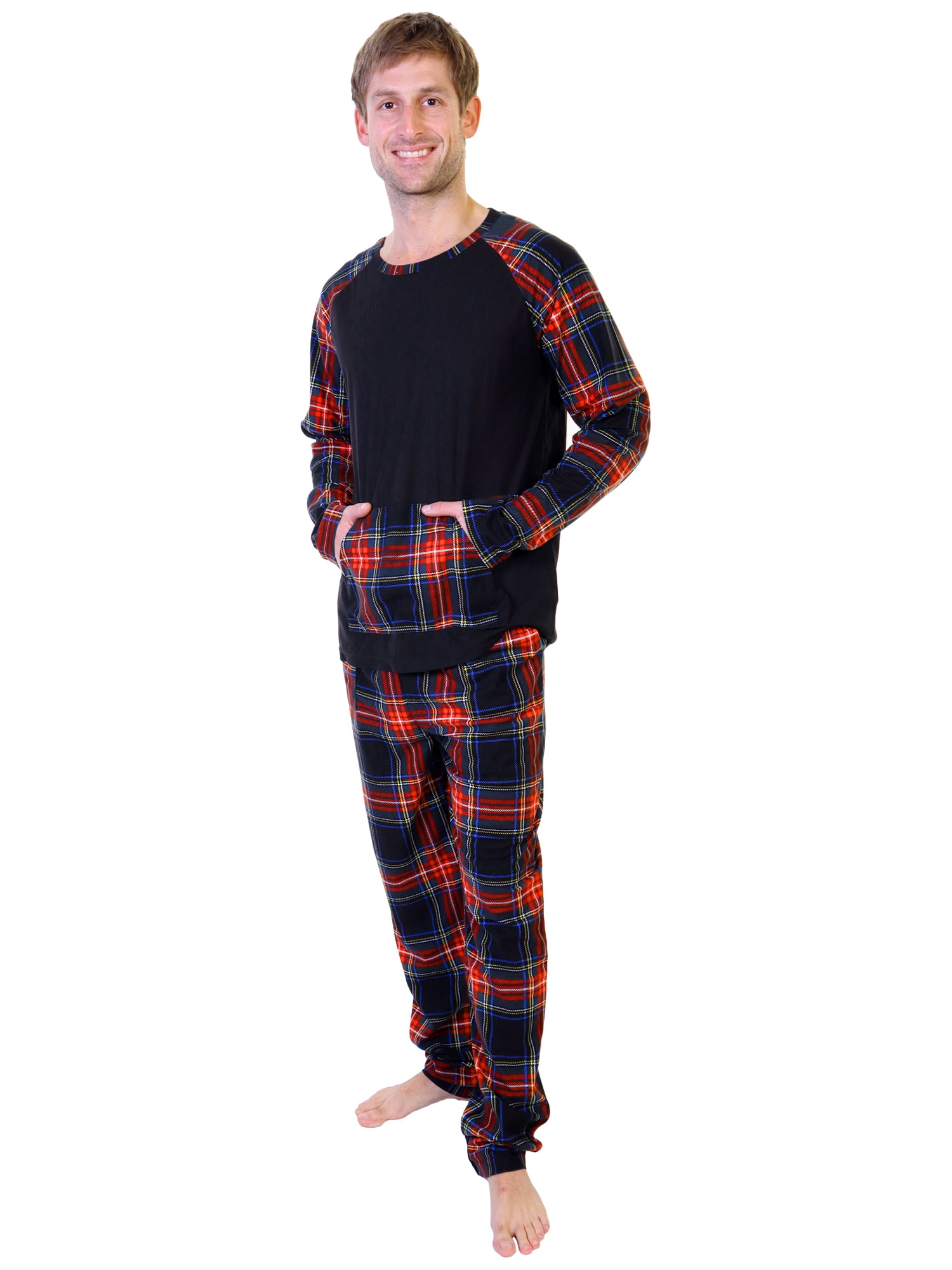 Angelina Christmas 2Piece Set Matching Family Flannel Kangaroo Pocket