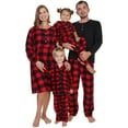 thumbnail image 1 of Angelina Christmas Cozy Fleece Notch Collar Pajama Set with Pockets (1-Pack), 1 of 6