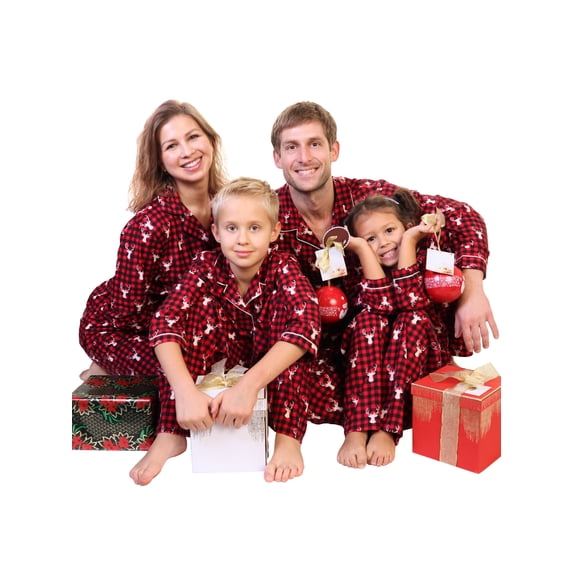 Angelina Family Matching Holiday Christmas Flannel Pajama Set