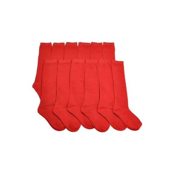 Angelina Girl's Classic Uniform Knee-High School Socks (12-Pairs)